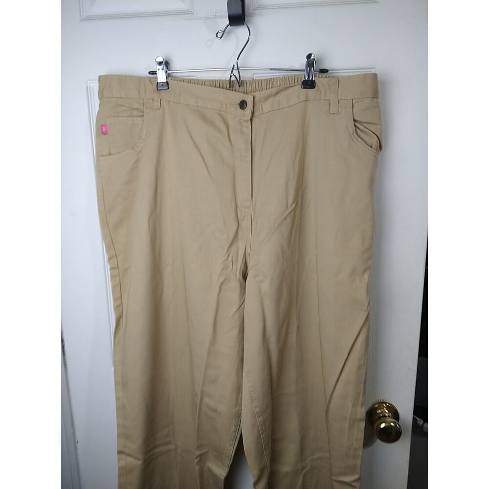 Woman Within 26T Brown 5 Pocket Straight Leg Zip Button Jeans